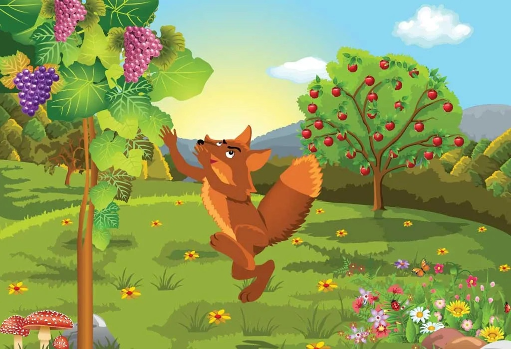 Chuyện hoạt hình The fox and the grapes 