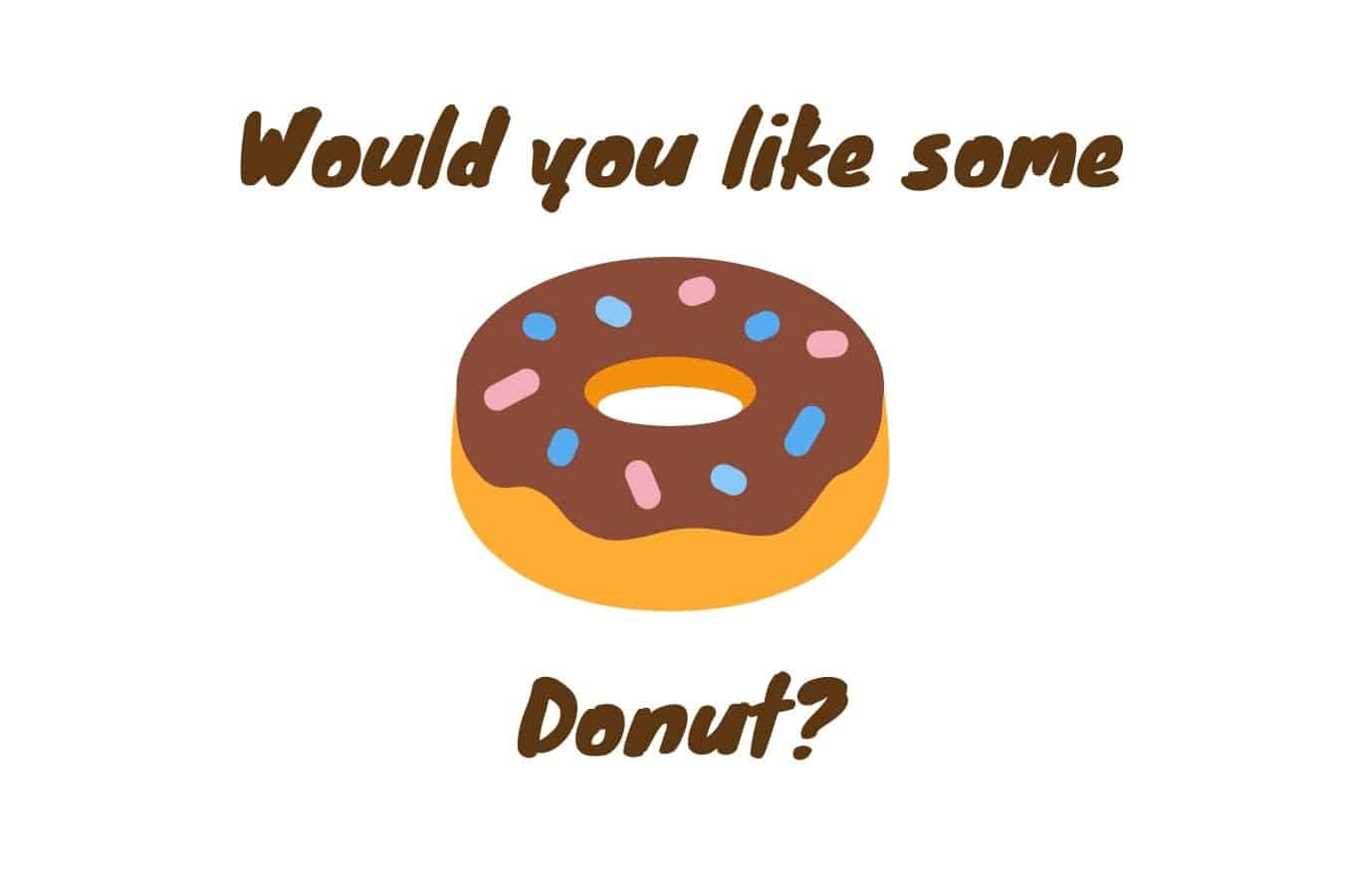  Ngữ pháp mời ai đó: Would you like some Donut